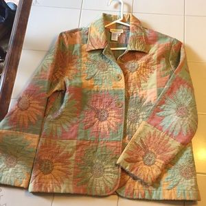 Perfect fall sunflower Coldwater Creek  jacket